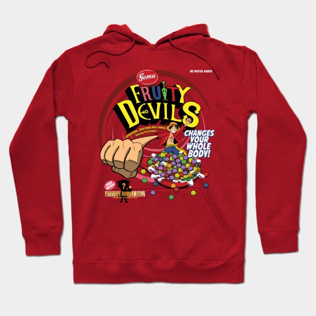 Fruity Devils Hoodie by crocktees